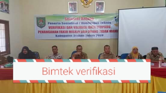 Bimtek verifikasi dan validasi data terpadu fakir miskin 2019 di Silo Lama. Bimtek verifikasi dan validasi data terpadu fakir miskin 2019 di Silo Lama.
