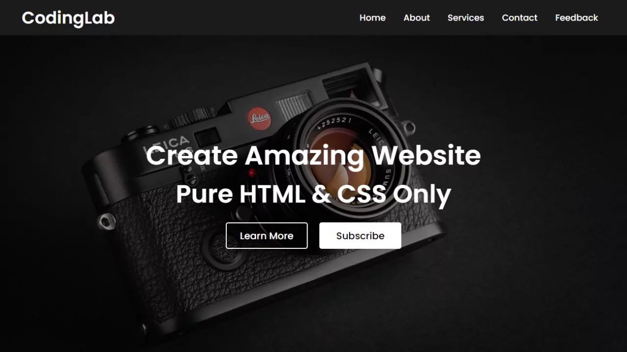 Make A Simple Website using HTML and CSS Free Source Code Make A Simple Website using HTML and CSS Free Source Code