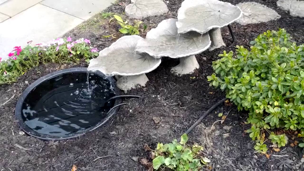 Bird In Everything Concrete Leaf Bird Bath