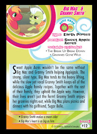 My Little Pony Big Mac & Granny Smith Series 5 Trading Card