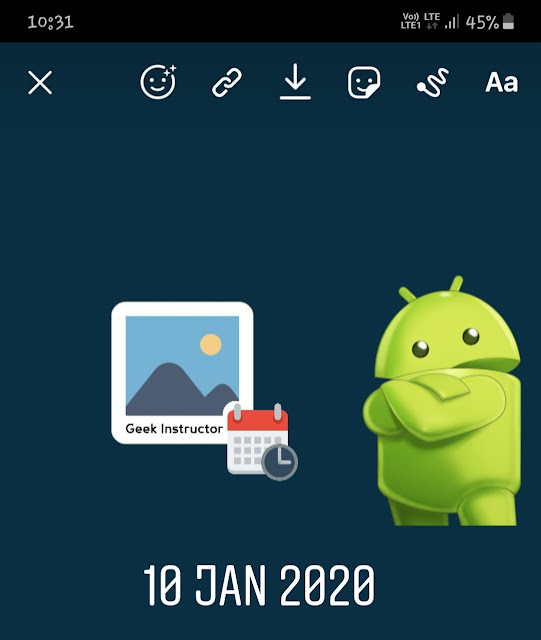 Add date on picture using Instagram Add date on picture using Instagram