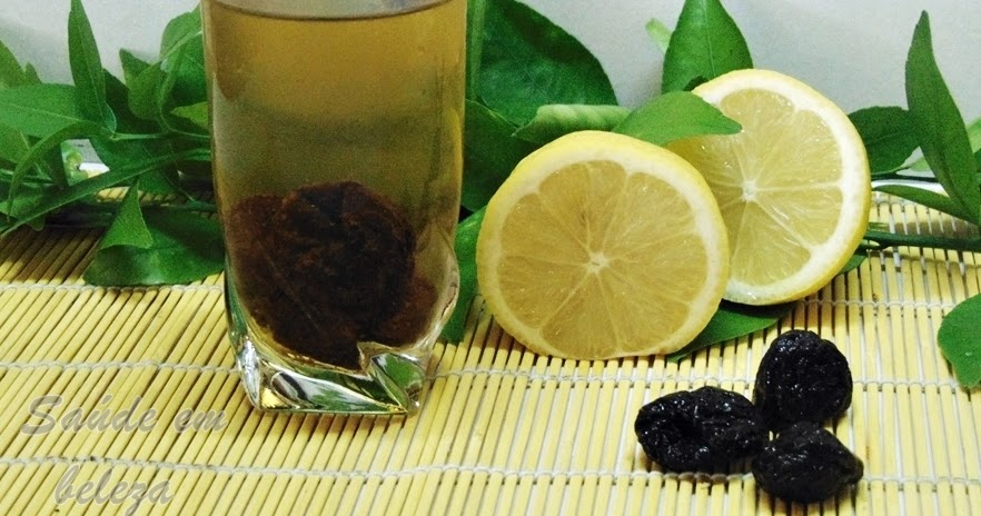 image of Água de ameixa e limão para emagrecer - Saúde em beleza