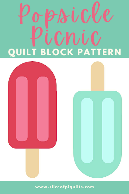 Popsicle Picnic quilt block pattern