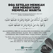 Doa Setelah Menikah Dan Mendatangi Mempelai Wanita