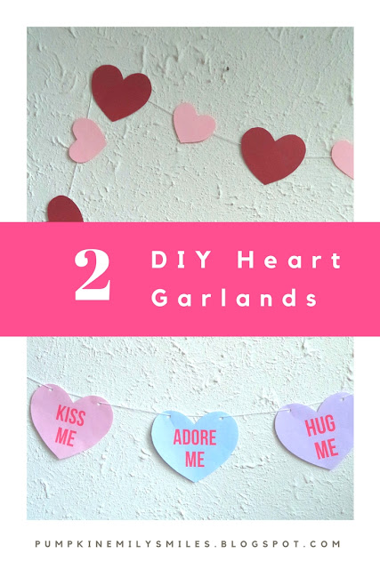 DIY Heart Garland | DIY Valentine's Day Room Decor Ideas