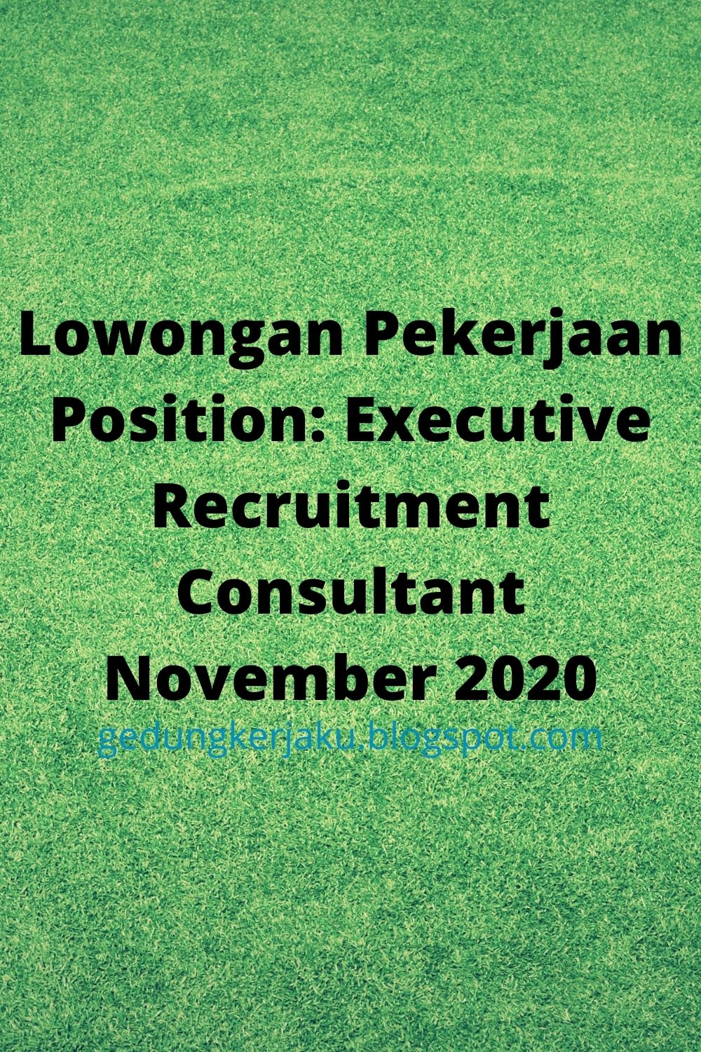 Lowongan Pekerjaan Position: Executive Recruitment Consultant November 2020