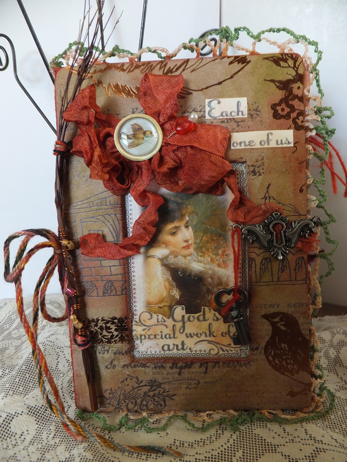 With All My Heart...: Creating Vintage Journal Via Jeanne Oliver's E-Course