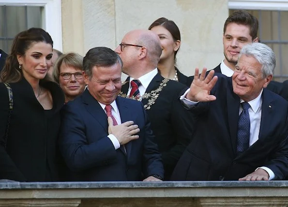 Queen Rania and King Abdullah attended the ceremony of International Westphalian Peace Prize 2016 at the City Hall in Münster, Germany