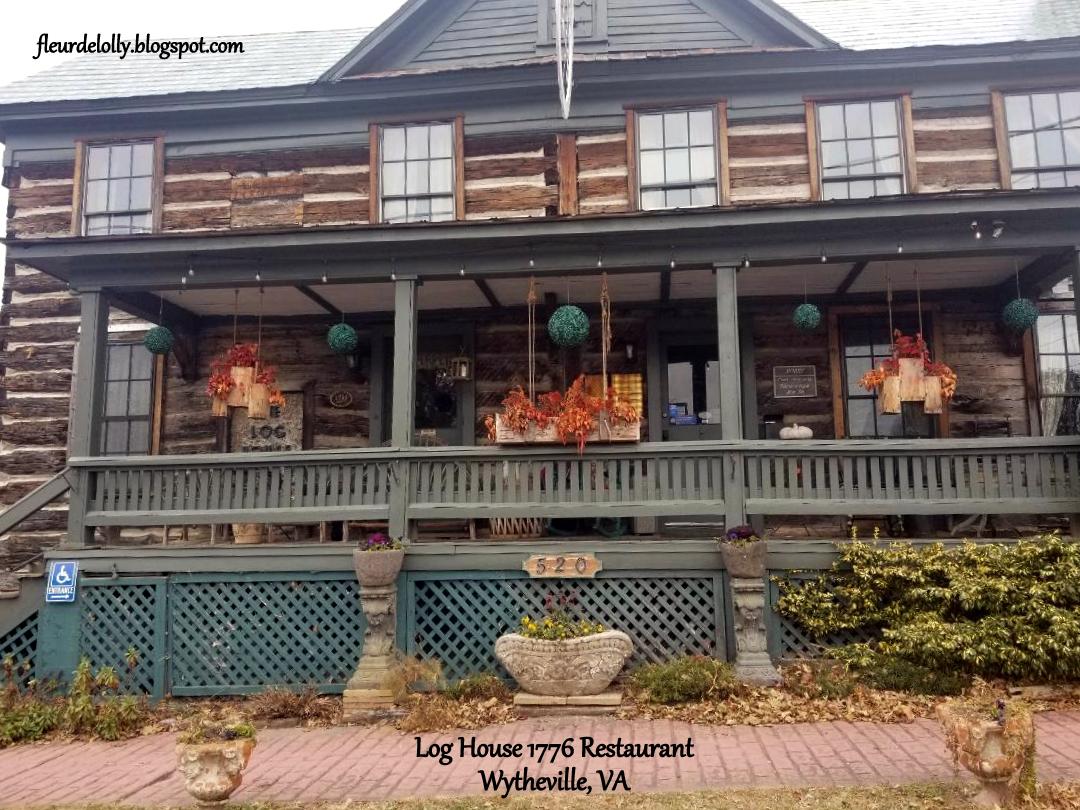 Fleur de Lolly Dining Out SouthAtlantic States Log House 1776