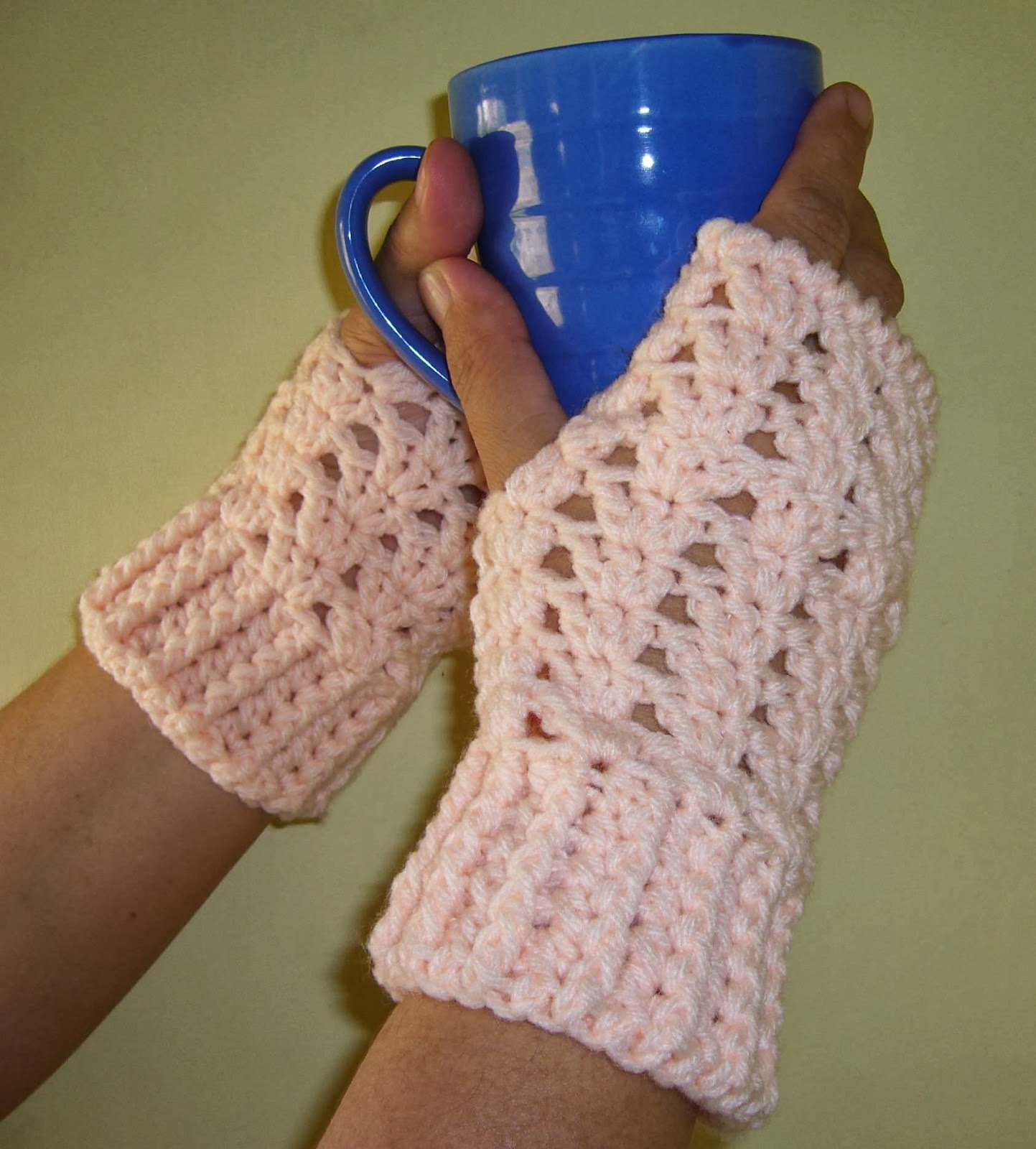 crochet shells gloves crochetkari