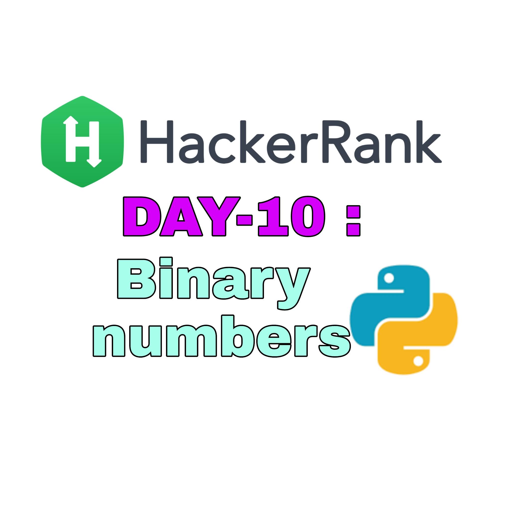 Day 10: Binary Numbers | HackerRank | solution in python