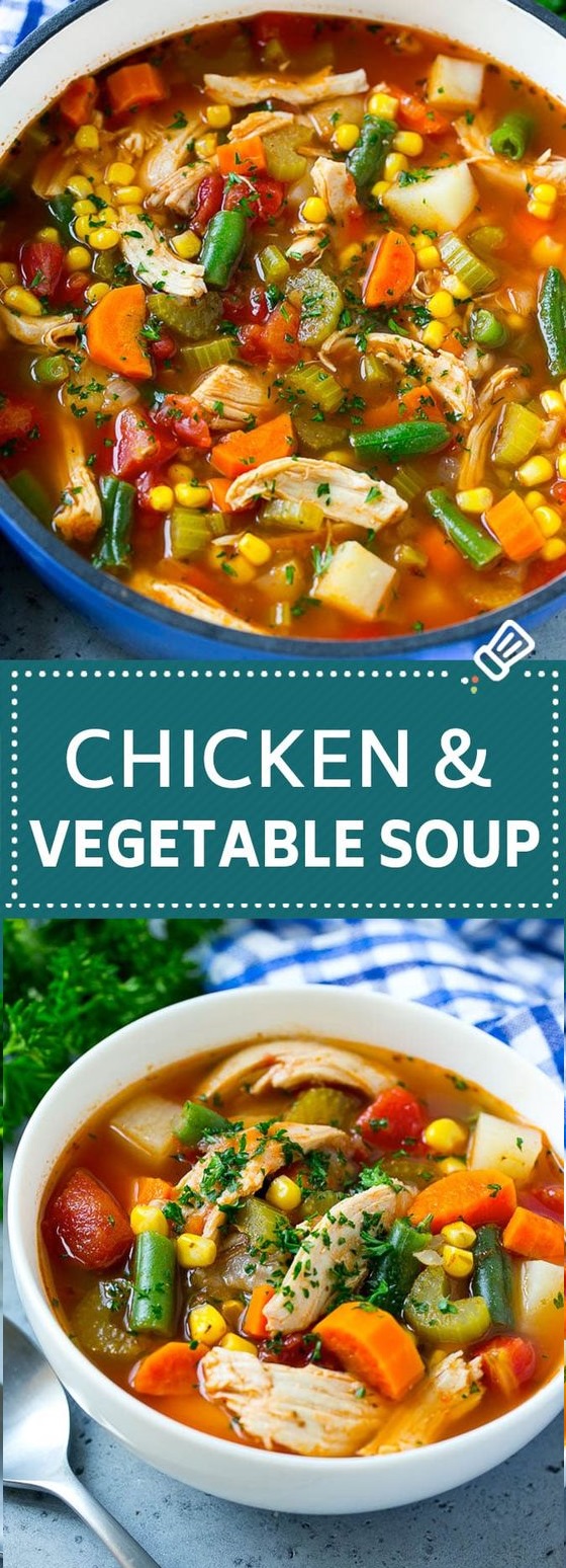 CHICKEN VEGETABLE SOUP #Soup #SoupRecipes #ChickenVegetableSoup | Hot ...