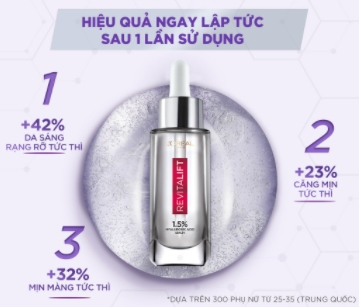 [Khuyến mãi] Tinh chất Serum Loreal HA 1.5% tặng Serum siêu cấp ẩm 7ml