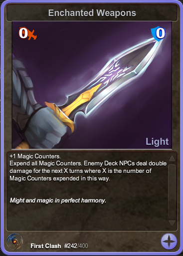 Clash Of The Dragons Cards: Enchanted Weapons