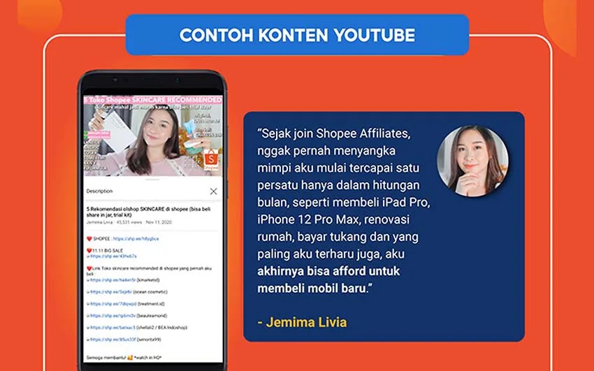 Cara daftar shopee affiliate