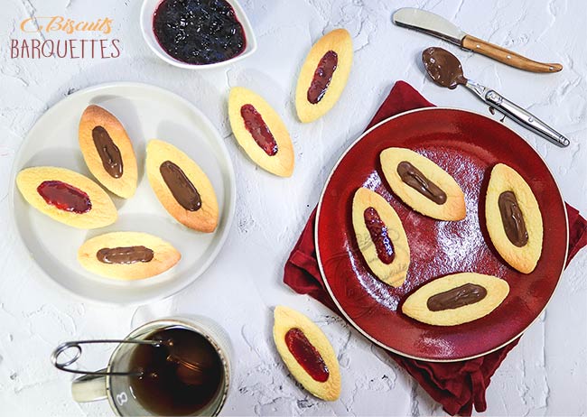 Minis barquettes pâte à tartiner ou confiture - Recette Cake Factory