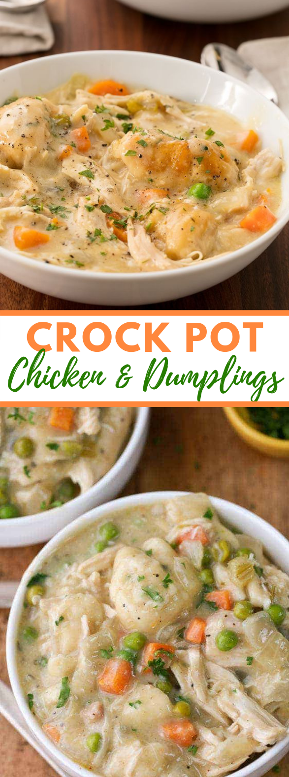 Crock Pot Chicken and Dumplings #dinner #comfortfood