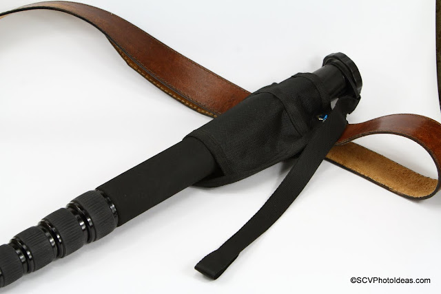 Triopo GL-70 Monopod in Holster attached on belt