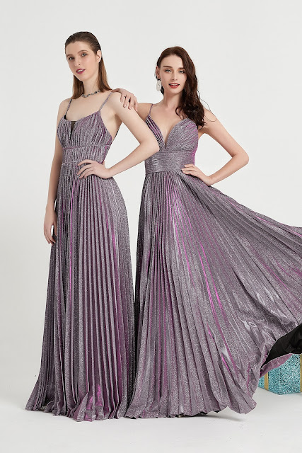 purple sequin prom gown