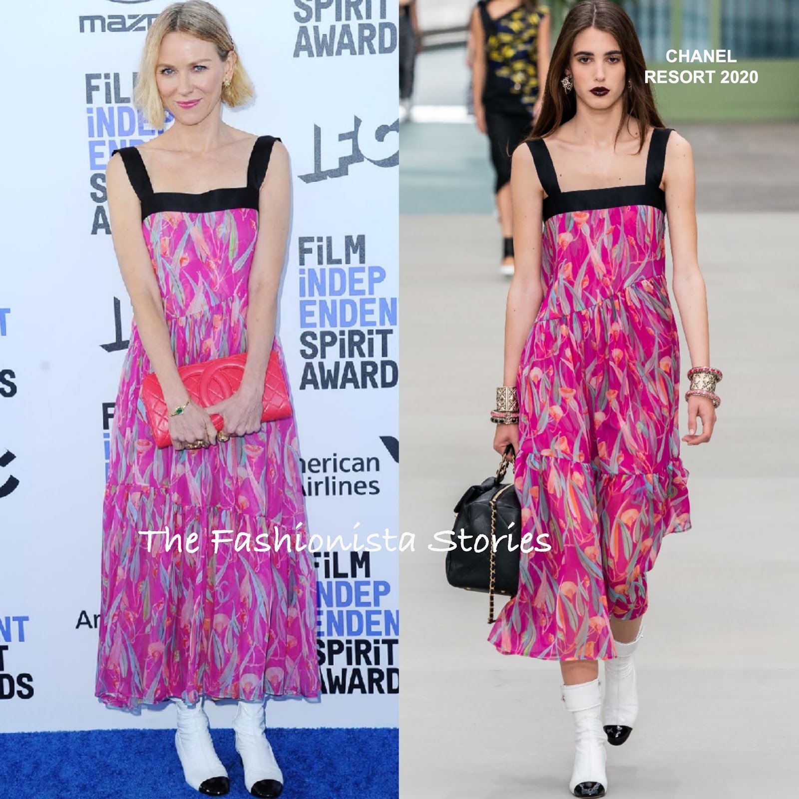 Margaret Qualley & Naomi Watts in Chanel at the 35th Film Independent