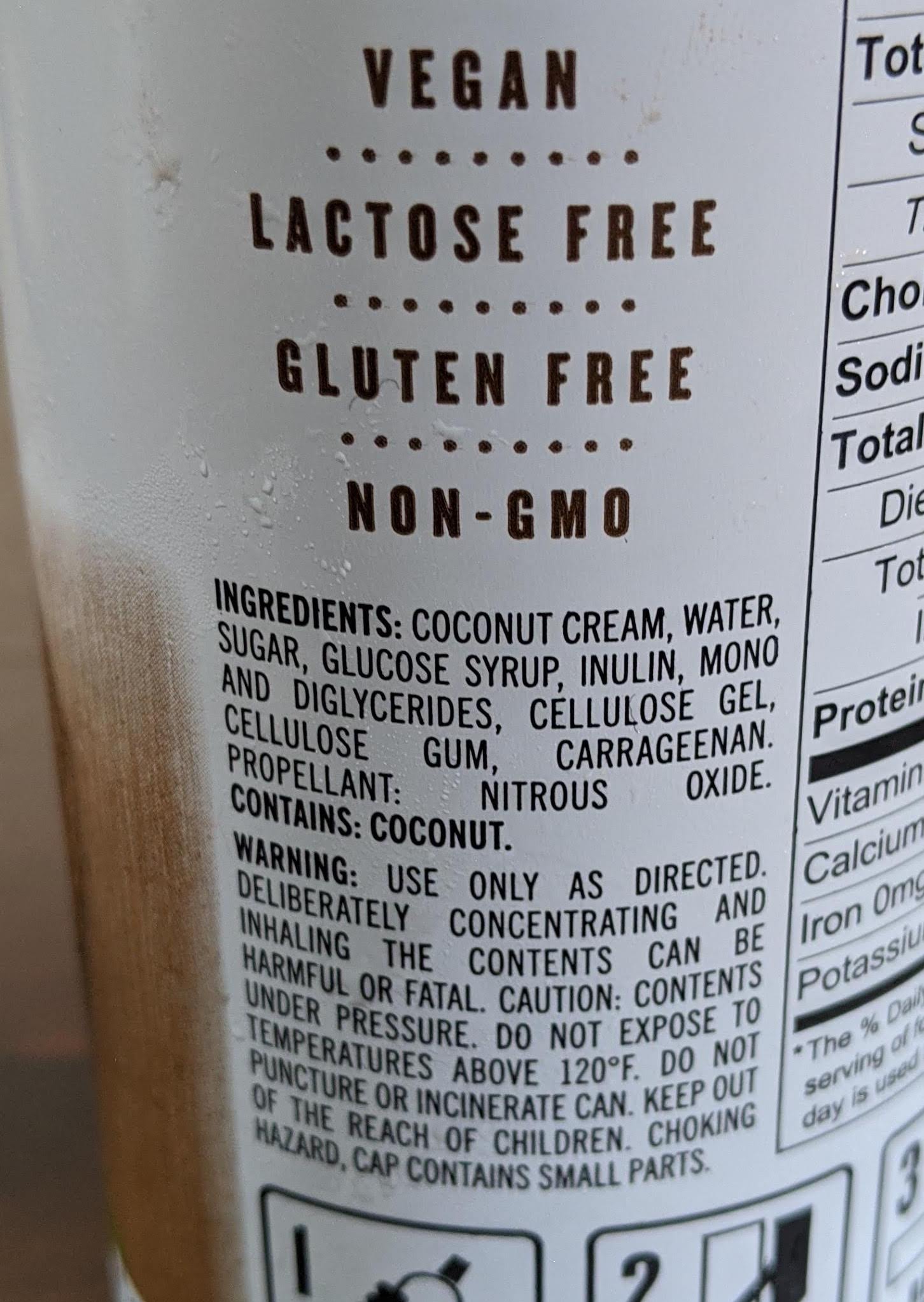 Vegan Adjacent Review Sweet Rose Coconut Whipped Topping