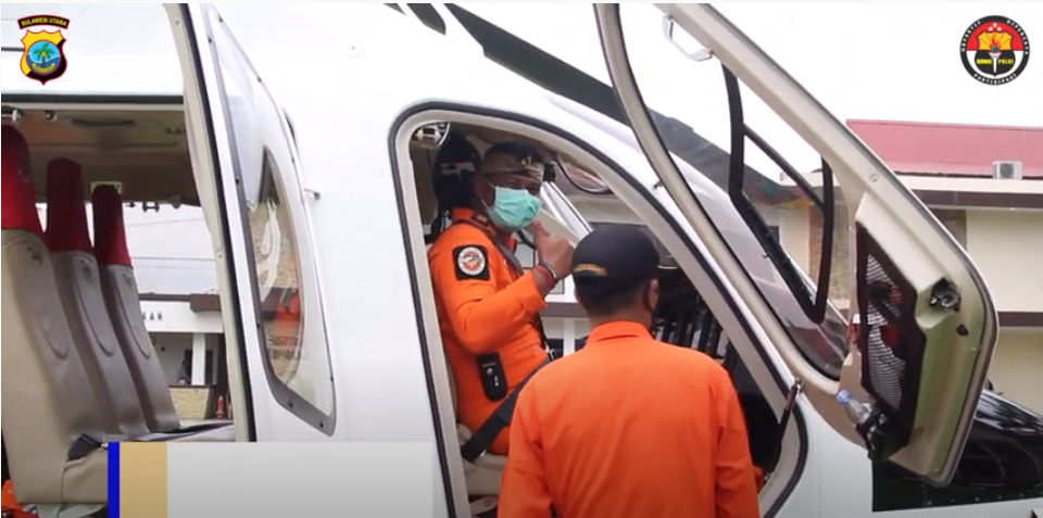Kapolda Sulut Melepas Kembalinya Helikopter Jenis Bell 429 Global Ranger Ke Jakarta