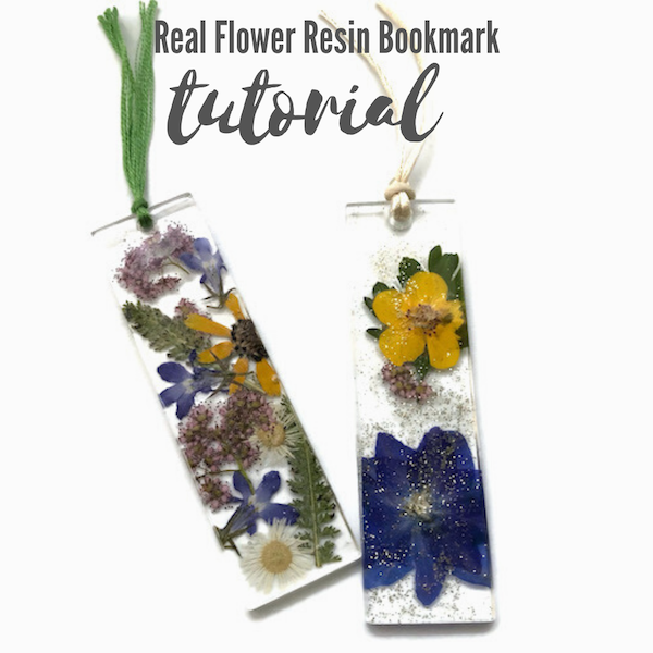 Bookmarks with Dried Flowers 