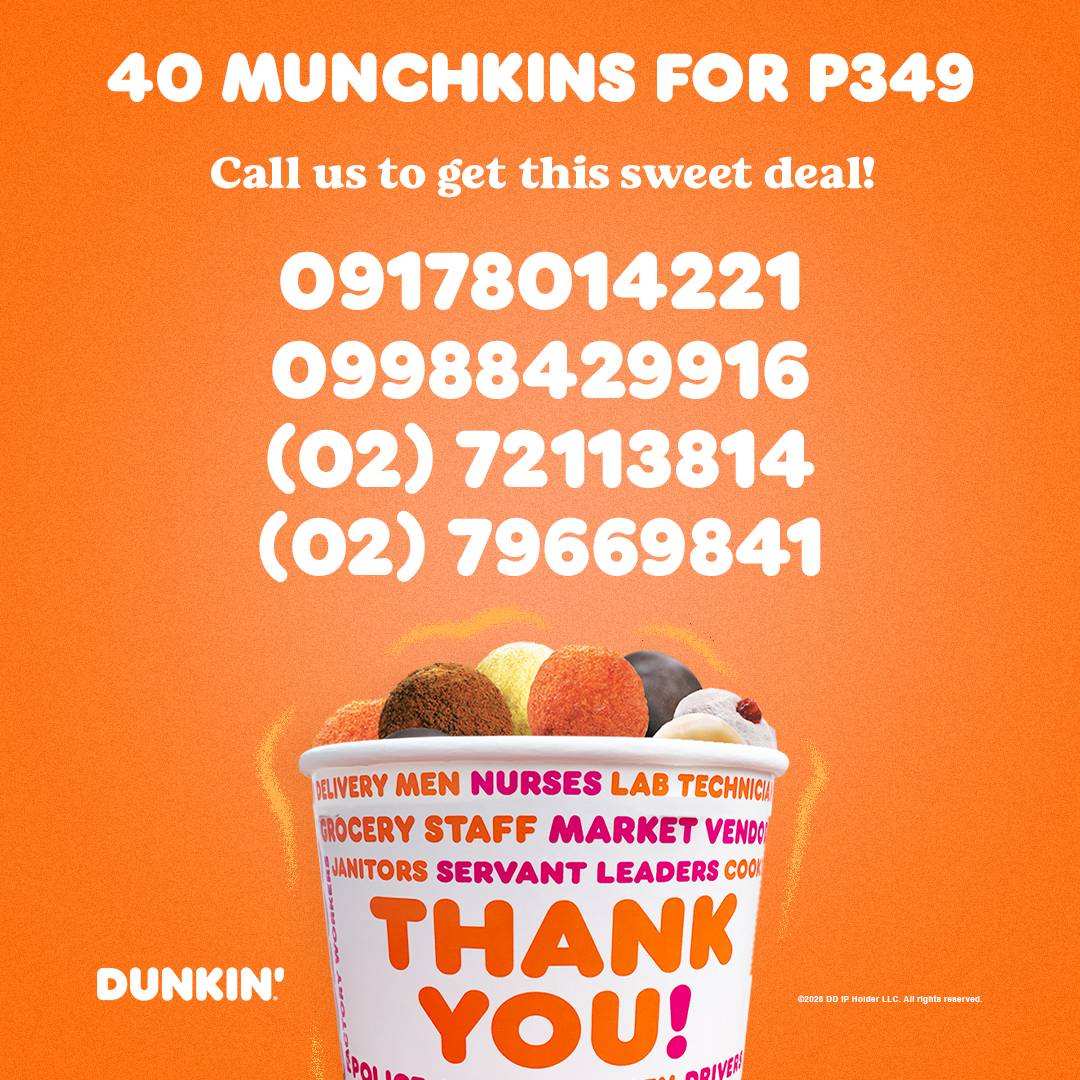 Manila Shopper Dunkin' Classic + Barkada Bundle + Munchkins Promos