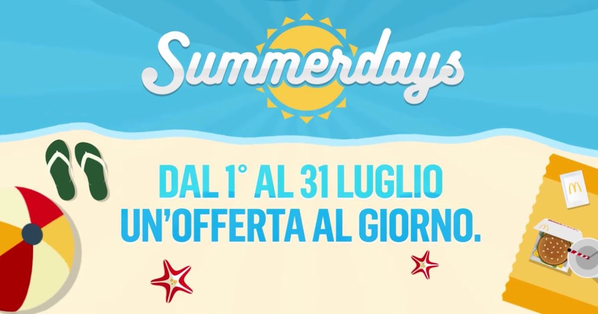 Golden Backstage Sono tornati i Summerdays da McDonald's 31 giorni di