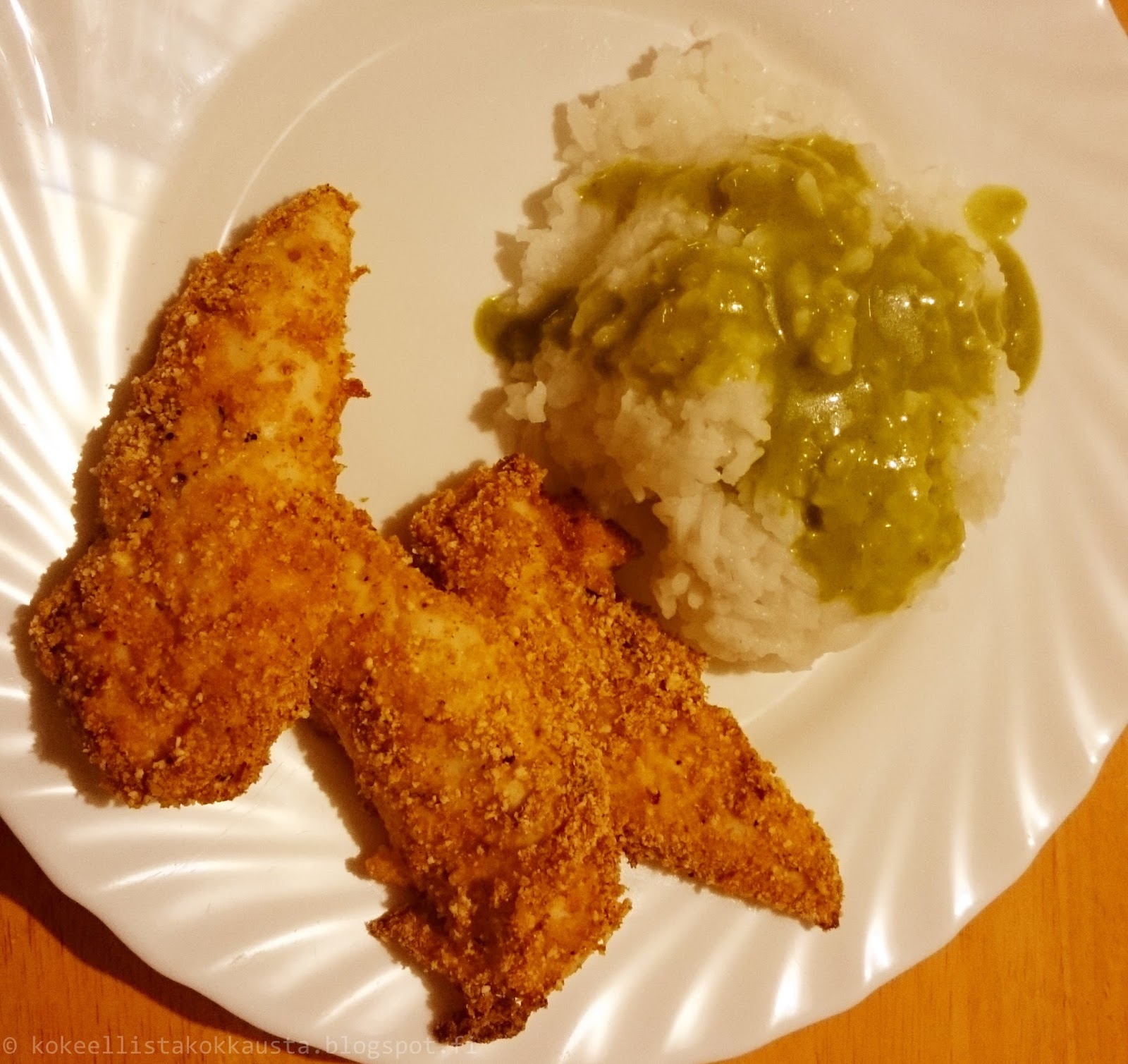 Kokeellista kokkausta Crispy kana