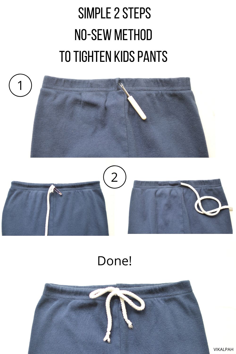 How To Tighten Jeans Waist  Quick NO-SEW Hack! 