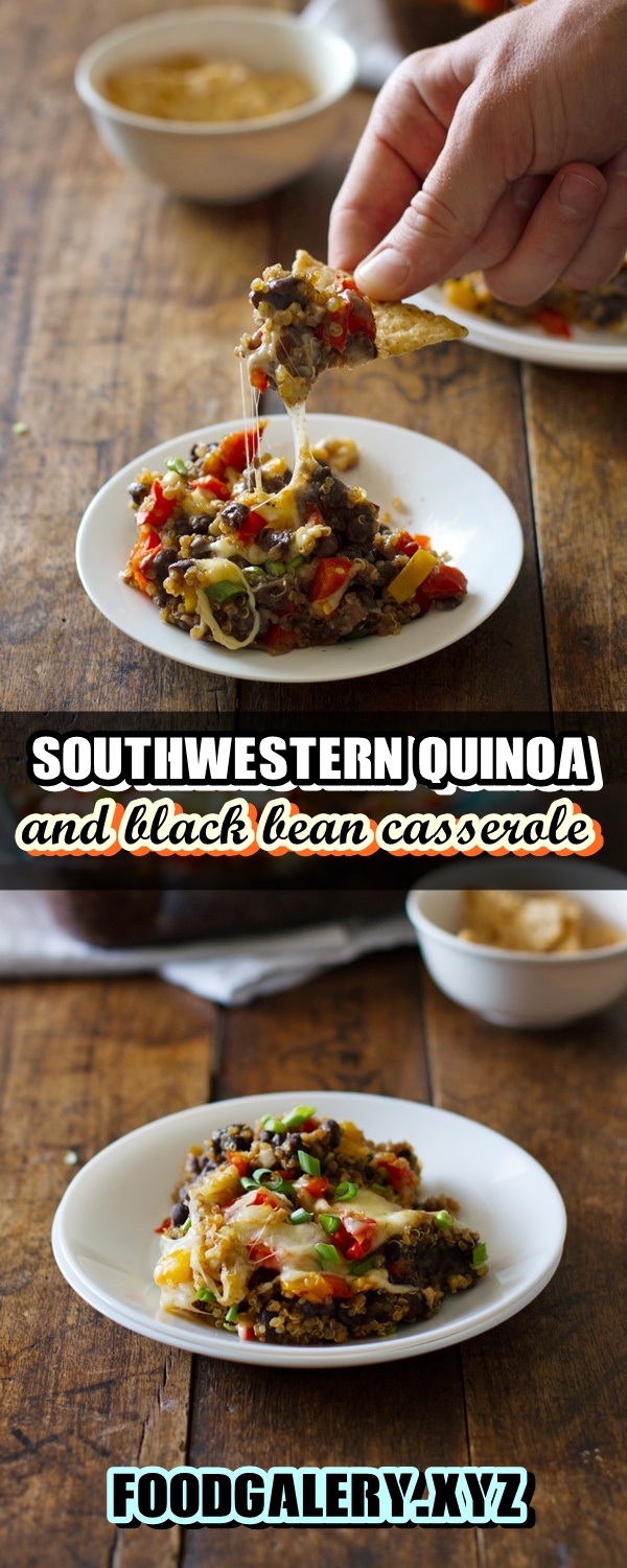 southwestern quinoa and black bean casserole