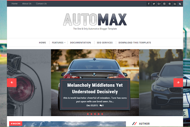 Automax Blogger template 