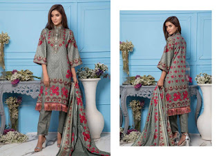 Original lawn Pakistani Suits | ZS textile Sahil lawn 2