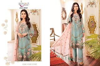 Rinaz fashion kuch Khas Georgette Pakistani Suits catalog