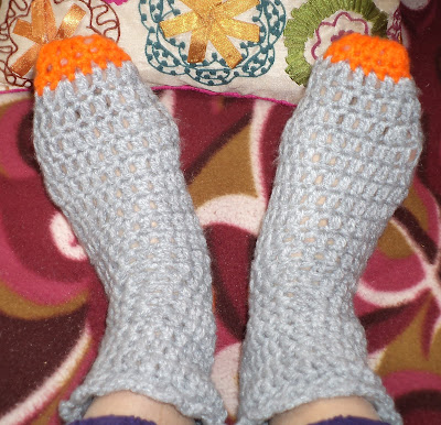 The sewing diet crocheted socksfirst attempt