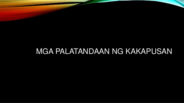 palatandaan ng kakapusan - philippin news collections