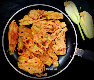 Pumpkin flower tawa fry