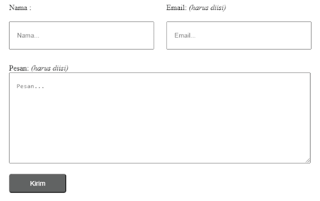 Membuat dan Memasang Contact Form Bawaan Blogger Pada Halaman Statis HARMANSYAH BLOG