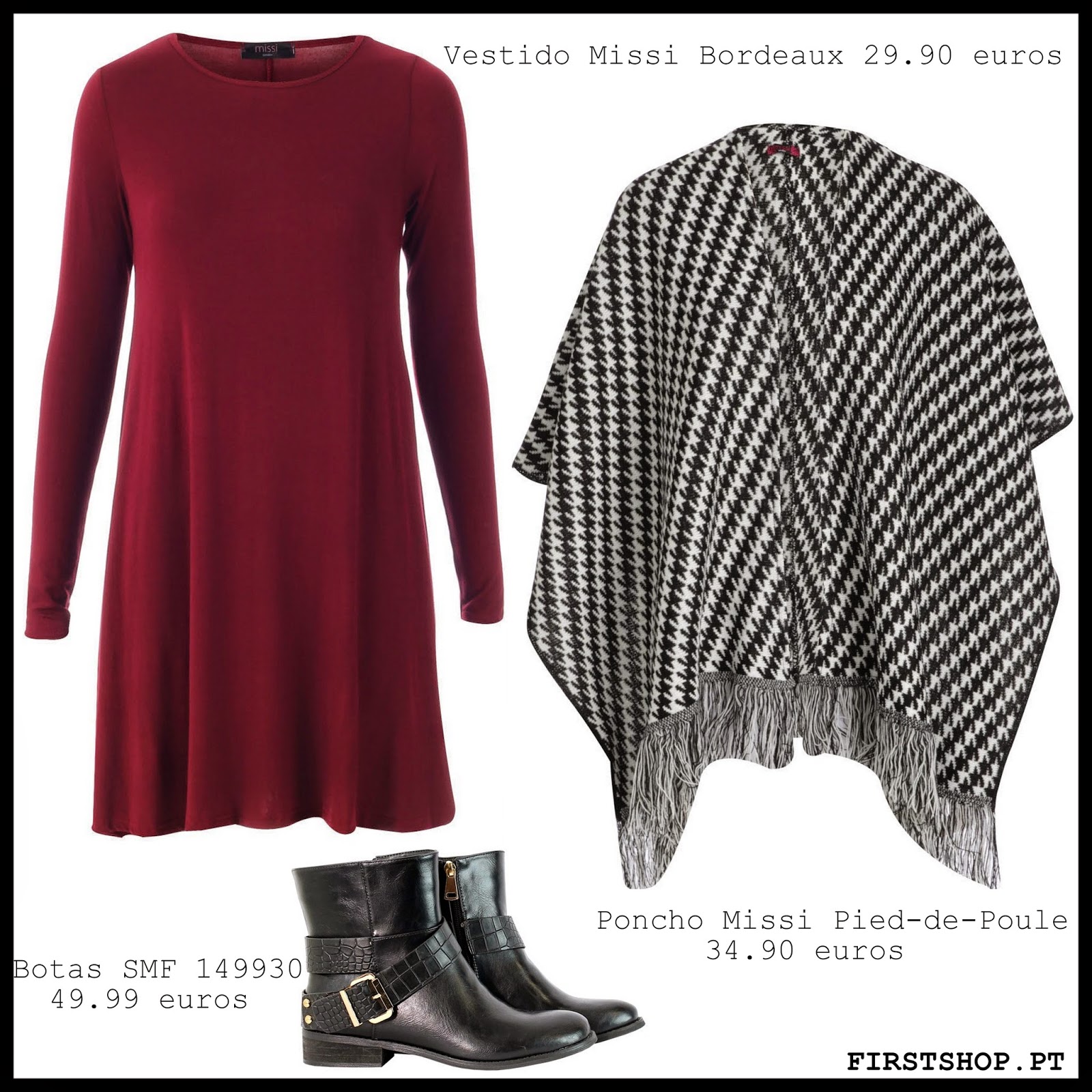 First Shop Loja de Moda Online Poncho Missi PieudePoule