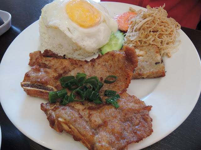 broken rice, pork, vietnamese cuisine, pho minh long, mitcham