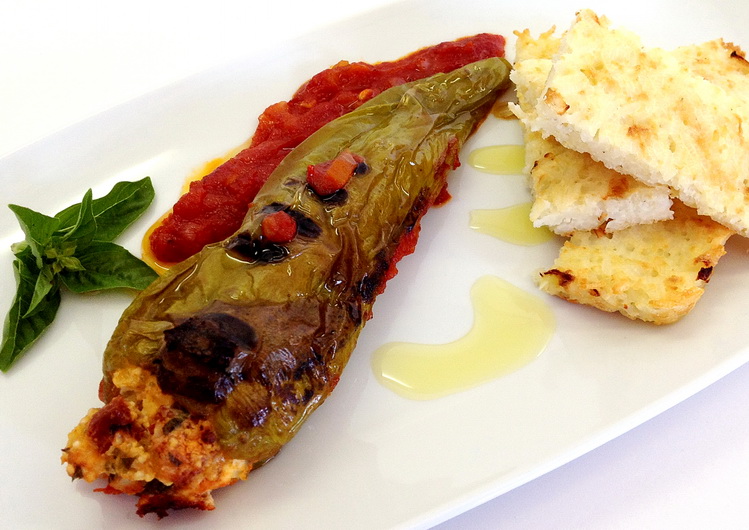 Marthese Seasonal Food Chorizo and Feta Cheese Stuffed Peppers with