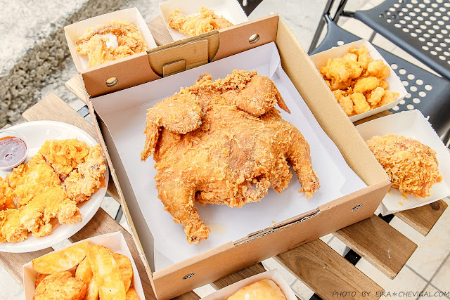 炸全雞,美式炸雞,泰式雞排,全家餐,元寶薯條,煉乳銀絲卷,自己來紅茶鮮乳,台中,大甲區,炸雞,炸物