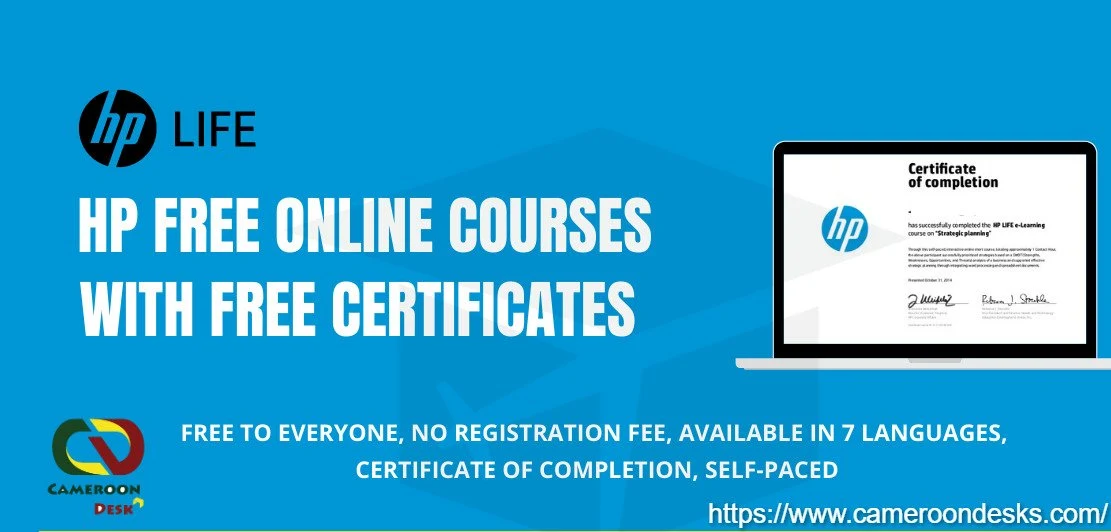HP Free Online Courses with Free Certificates 2021