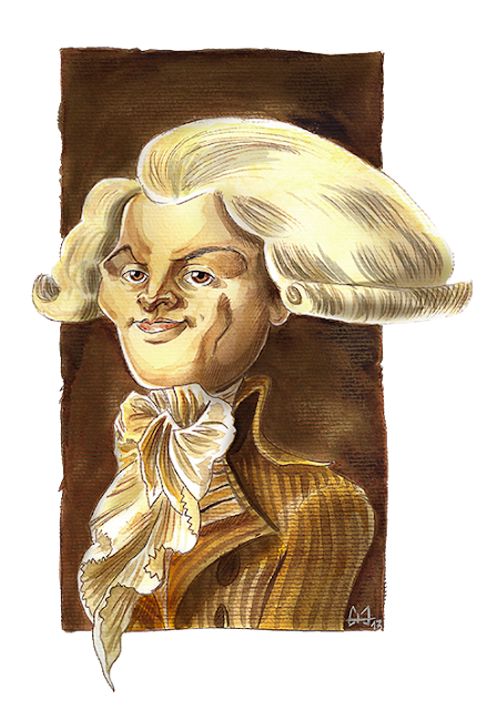 Caricature de Robespierre