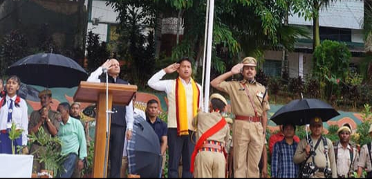 73rd Independence Day Celebrated centrally at Haflong in Dima Hasao