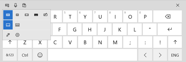 Clavier tactile Windows 10