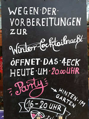 Kreidetafel, Winter, CocktailNacht, Cocktails, hot drinks, Barkeeper, Horseboxbar, Bayern, 4Eck, Events, Garmisch-Partenkirchen, Restaurant, Cocktailparty, Uschi Glas, Frederik Nagies, Peter Laffin