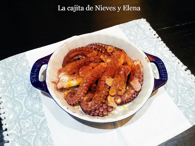 Pulpo al horno en cocotte