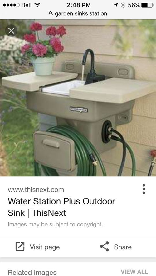Outdoor Garden Sink Station Tiny House Decor